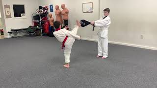 Tang Soo Do Korean Karate Spin Kicking [upl. by Antoinette327]