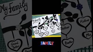 DIY Family tree project😍😍 diy youtubeshorts shorts trending [upl. by Crary]