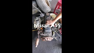 Nissan Vanette C22 A15 15liter Used Petrol Engine Start Up with Bad Carburetor [upl. by Leahcim594]