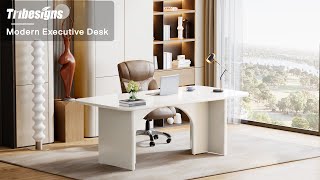 Tribesigns 63Inch Executive Desk  F1905 homeoffice furniture [upl. by Caressa190]