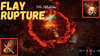 Diablo 4  Season 5 Flay Rupture Bleed Barbarian amp Infernal Horde Tier 6 [upl. by Xella]