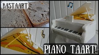 Recept voor een Piano Taart  Bakken met Bastaart [upl. by Assyli]