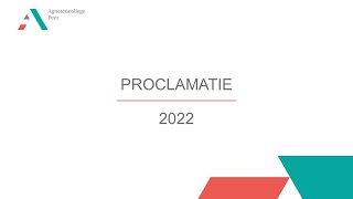 Agnetencollege  Proclamatie 2022 [upl. by Ethelyn464]