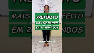 📚 PRETÉRITO MAIS QUE PERFEITO 📚 aula português enem concurso dicas professora professor [upl. by Aeynod]