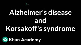 Alzheimers disease and Korsakoffs syndrome  Processing the Environment  MCAT  Khan Academy [upl. by Gloriane]