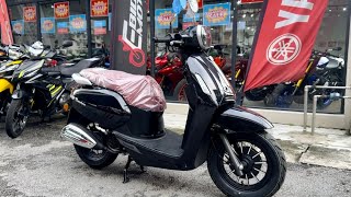 Benelli Panarea 125 2023  Black Walkaround [upl. by Kcim876]