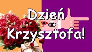 Życzenia dla Krzysztofa na imieniny 🌼😀👍 [upl. by Anear]