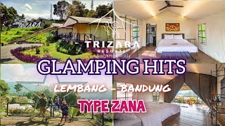 TRIZARA RESORT GLAMPING LEMBANG  GLAMPING MEWAH 1JUTAAN  REVIEW KAMAR TYPE ZANA [upl. by Edelson]