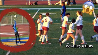 Unbelievable Long Range Goal to Win the Game  Ofarrell vs Kearny High Girls Soccer [upl. by Jarret408]