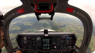 Test Flight Grob G120TP Turboprop GoPro Hero [upl. by Bartel]