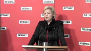 Gesine Lötzsch »Der größte Verfassungsschutzskandal der Geschichte« [upl. by Nylrac]