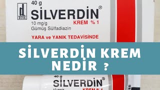 Silverdin Yara Kremi Nedir  Silverdin Krem Ne İşe Yarar [upl. by Benedicta]