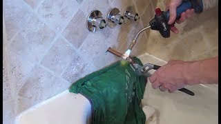 Plumbing Shower Faucet  Beginner Bathroom Faucet Fix  Part 6 [upl. by Caz]