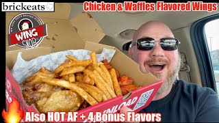 Wing Snob REVIEW Chicken amp Waffles HOT AF and 4 Bonus Flavors brickeats [upl. by Marten]