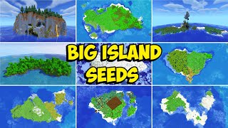 TOP 15 BIG ISLAND SEEDS For Minecraft 120 Java amp Bedrock [upl. by Oigimer435]