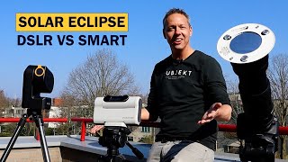 Solar Eclipse Photography Tips DSLR vs Seestar S50 vs Dwarf II Smart Telescope [upl. by Sokem70]