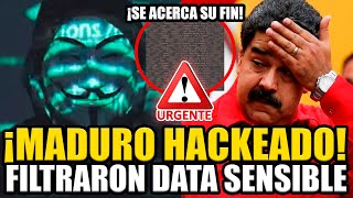 🚨ANONYMOUS HACKEÓ A MADURO Y REVELÓ DATOS SENSIBLES DE LA DICTADURA  BREAK POINT [upl. by Aicinad]