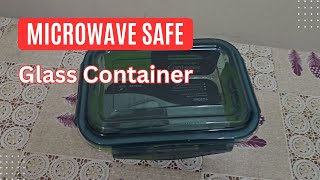 Microwave Oven Safe Borosilicate Glass Container oven luchbox glasscontainer microwave [upl. by Eenad]