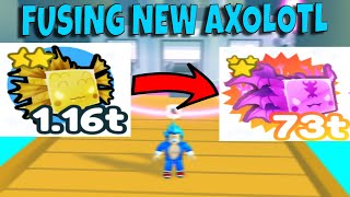 FUSING NEW AXOLOTL WOW OCEAN UPDATE Pet Simulator X [upl. by Emlyn327]