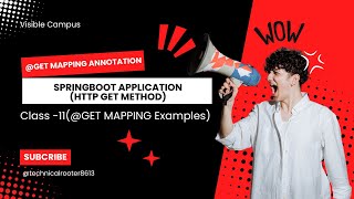 Springboot class11  GetMapping annotation example in Spring boot [upl. by Canute377]