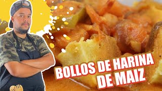 como hacer bollos de harina de maiz  bollos de harina de maíz dominicano [upl. by Knudson]