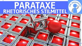 Parataxe  Was ist eine Parataxe Erklärung Wirkung amp Beispiele  Rhetorisches Stilmittel  Figur [upl. by Hajidak]