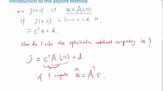 A simplistic first example of the adjoint method [upl. by Ibur576]