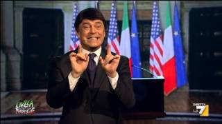 Crozza nel Paese delle Meraviglie  Crozza  Renzi Show For Mr President Obama [upl. by Mcloughlin816]