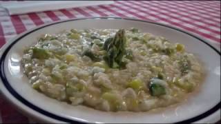 Risotto con asparagi verdi ed è quasi primavera [upl. by Aisatal]