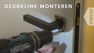 Hoe monteer ik een deurkruk op rozet  Deurkruk monteren [upl. by Ardnait]