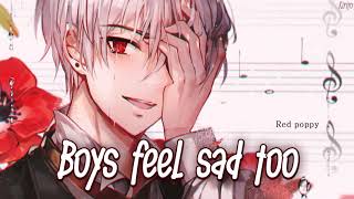 Nightcore  Boys Feel Sad Too Rosendale  Lyrics [upl. by Ytirahc]