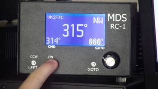 MDS RC 1Y Digital Rotator Control Box And Ham Radio Deluxe Rotator [upl. by Jablon436]