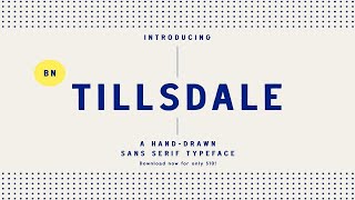 BN Tillsdale Hand drawn Font Family Font Free Download [upl. by Kutzer]