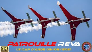 Patrouille Reva Démo le Cap dAgde avec instructions leader par radio 09 Août 21 [upl. by Rodge]