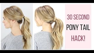 30 Second Ponytail Hack [upl. by Eniortna]