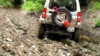 jimny hill climb in mud jimny dans la boue 2 ジムニー JB43 [upl. by Devondra54]