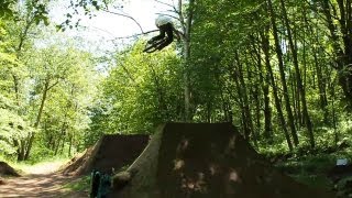 Dirt Jumping HUGE Dirt Jumps  Road Gap City [upl. by Aonian]