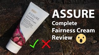 Assure Complete Fairness Cream Honest Review  Hindi  Bunny LifeStyle [upl. by Noremac]