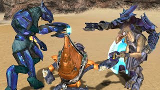 Halo 1 Elites and Grunts VS Halo 3 Brutes and Jackals [upl. by Gratt17]