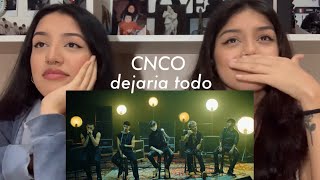 CNCO  DEJARÍA TODO REACCIÓN  AngieampMara [upl. by Brunelle]