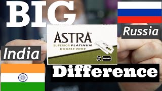 Astra SP Razor Blades India vs Russia  The Sharpest Showdown [upl. by Vanda336]