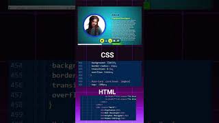 portfolio website using html and css only Easy tutorial  portfolio website project [upl. by Neit461]