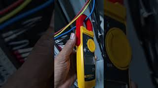 electrical clamp meter current checking [upl. by Mikaela]