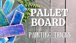 Genius Pallet Board Painting Hack For Vintage Distressed Wood [upl. by Michael]