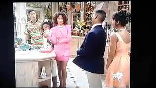 The Fresh Prince of Bel Air  Carlton Kiss Scene [upl. by Hnahym]