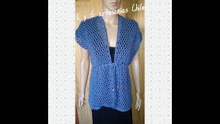 CARDIGAN CALADO A CROCHET PASO A PASO [upl. by Amber]