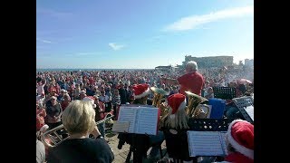 The Just Brass Band at Campoamor Beach Xmas 2018 [upl. by Ekusuy]