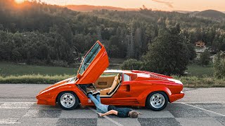 The iconic Lamborghini Countach  Bucket list drive [upl. by Anialeh]