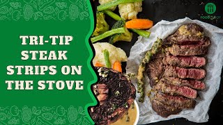 How To Cook TriTip Steak Strips On The Stove heres how [upl. by Krenn]