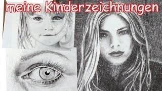 Meine Kinderzeichnungen  wie ich als Kind malte [upl. by Ayotol]